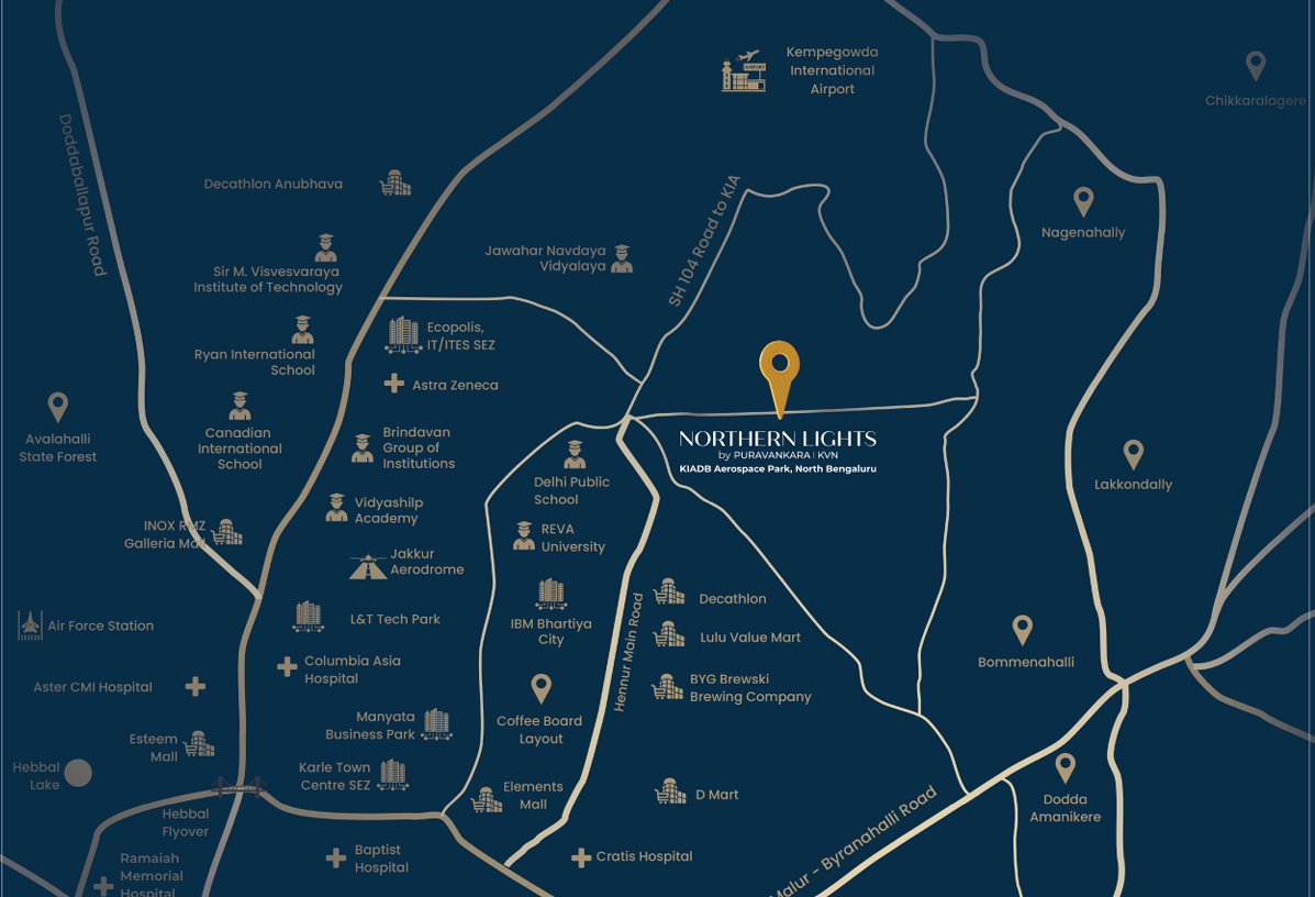 Featured Image of Purva Northern Lights Location Map