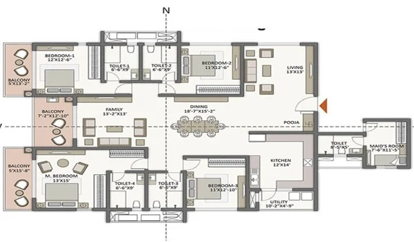 Featured Image of 4 Bhk Floor Plan