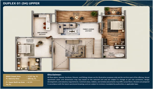 Featured Image of Purva Northern Lights Duplex 01(04) Upper: Full Floor Plan and Space Analysis