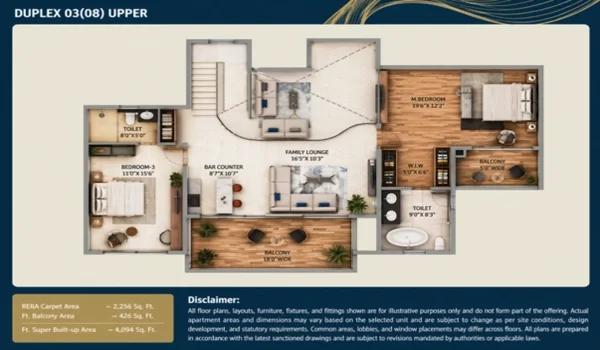Featured Image of Purva Northern Lights Duplex 03(08) Upper: Elite Living and Social Design