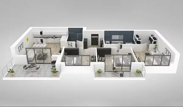 Featured Image of Smart Interior Design Ideas for 3 BHK Apartments at Purva Northern Lights